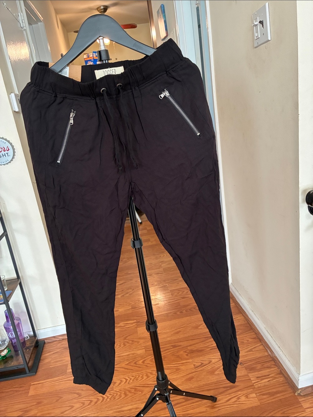 Women’s Black Drawstring Jogger Pants